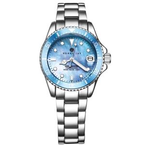 Henry Jay Aquamaster Mother of Pearl Women's Stainless Steel Watch